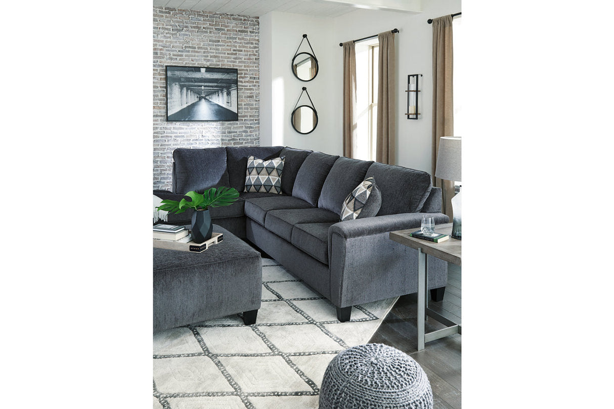 Abinger Smoke 2-Piece LAF Chaise Sectional