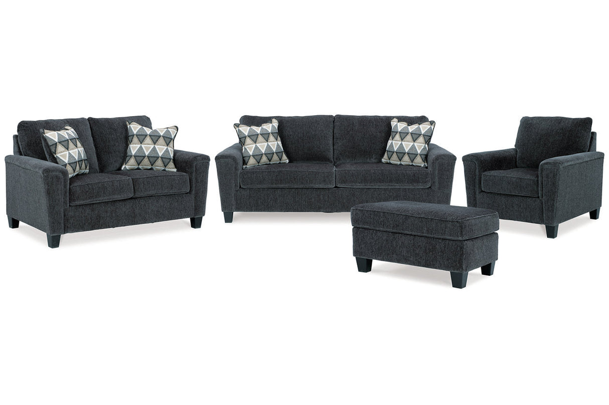 Abinger Smoke Sofa, Loveseat, Chair and Ottoman