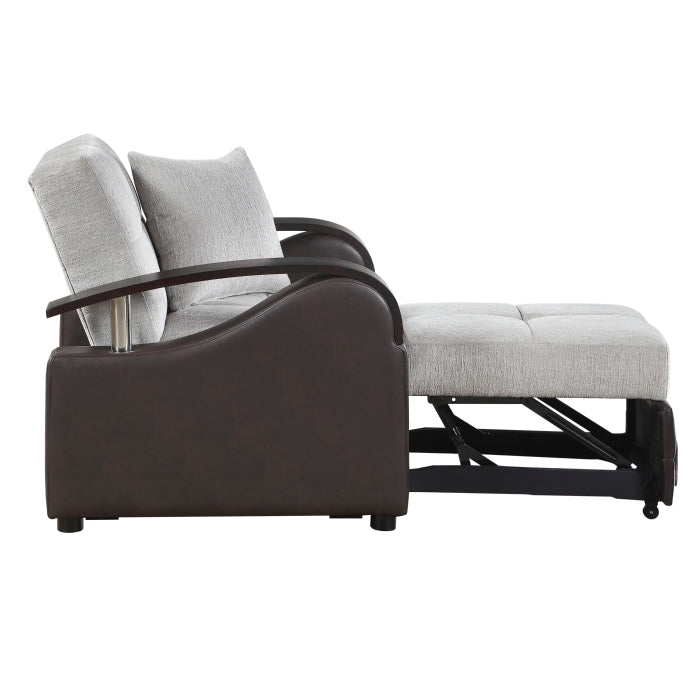Hybrid Chair with Pull-out Bed and Click Motion Back by Homelegance at Eve Furniture