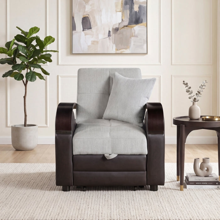 Hybrid Chair with Pull-out Bed and Click Motion Back by Homelegance at Eve Furniture