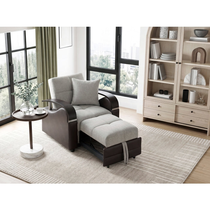Hybrid Chair with Pull-out Bed and Click Motion Back by Homelegance at Eve Furniture