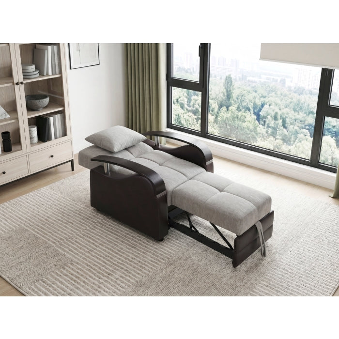 Hybrid Chair with Pull-out Bed and Click Motion Back by Homelegance at Eve Furniture