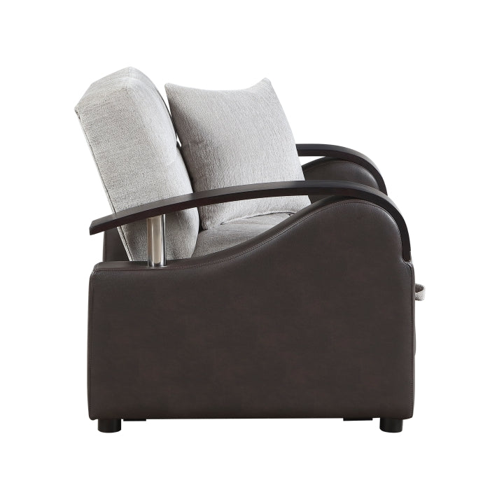 Hybrid Chair with Pull-out Bed and Click Motion Back by Homelegance at Eve Furniture