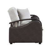 Hybrid Chair with Pull-out Bed and Click Motion Back by Homelegance at Eve Furniture