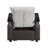 Hybrid Chair with Pull-out Bed and Click Motion Back by Homelegance at Eve Furniture