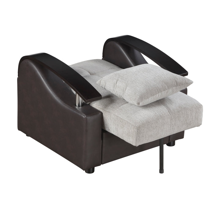 Hybrid Chair with Pull-out Bed and Click Motion Back by Homelegance at Eve Furniture