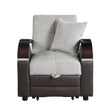 Hybrid Chair with Pull-out Bed and Click Motion Back by Homelegance at Eve Furniture