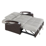 Hybrid Love Seat with Pull-out Bed and Click Motion Back by Homelegance at Eve Furniture