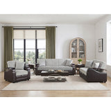 Hybrid Love Seat with Pull-out Bed and Click Motion Back by Homelegance at Eve Furniture