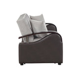 Hybrid Love Seat with Pull-out Bed and Click Motion Back by Homelegance at Eve Furniture