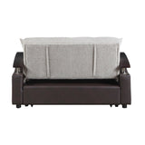 Hybrid Love Seat with Pull-out Bed and Click Motion Back by Homelegance at Eve Furniture