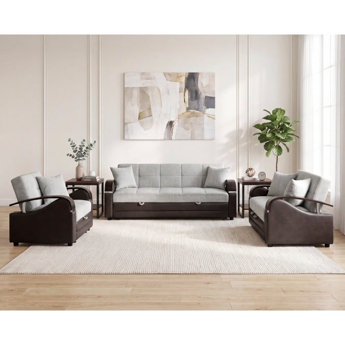 Hybrid Sofa with Pull-out Bed and Click Motion Back by Homelegance at Eve Furniture