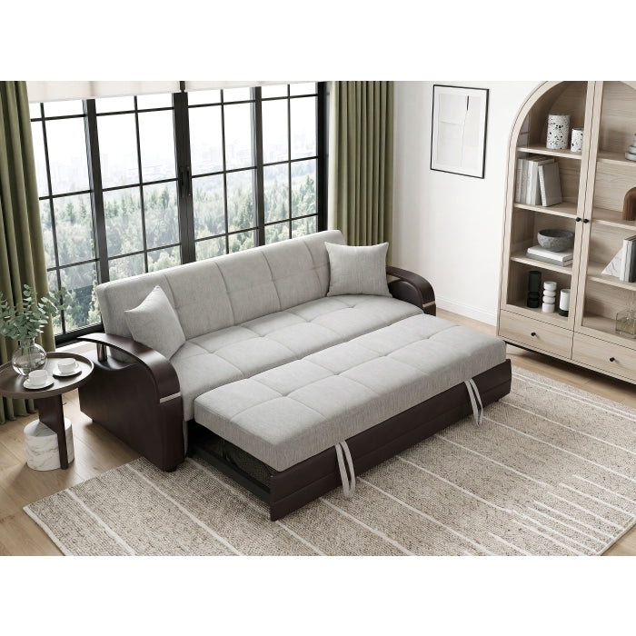 Hybrid Sofa with Pull-out Bed and Click Motion Back by Homelegance at Eve Furniture