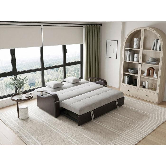 Hybrid Sofa with Pull-out Bed and Click Motion Back by Homelegance at Eve Furniture