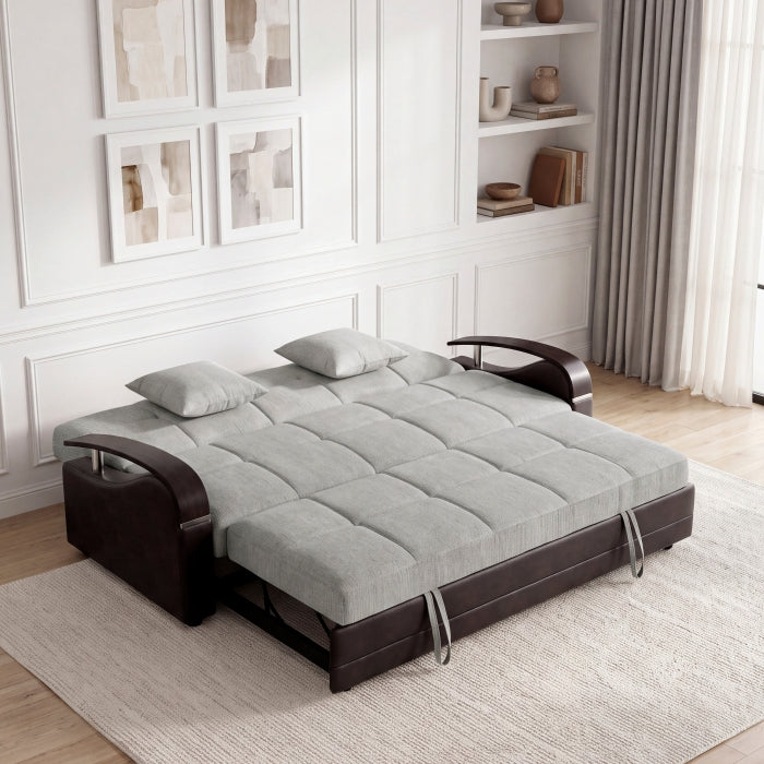 Hybrid Sofa with Pull-out Bed and Click Motion Back by Homelegance at Eve Furniture