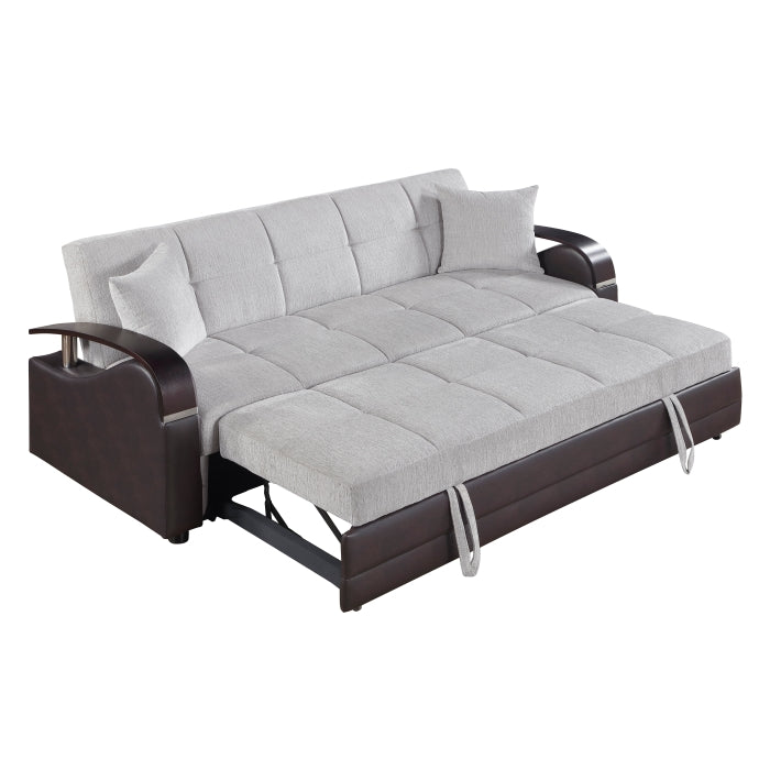 Hybrid Sofa with Pull-out Bed and Click Motion Back by Homelegance at Eve Furniture