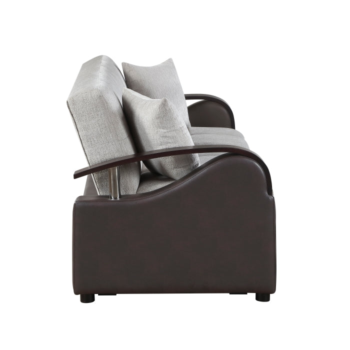 Hybrid 2pc Set: Sofa, Love by Homelegance at Eve Furniture