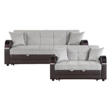 Hybrid 2pc Set: Sofa, Love by Homelegance at Eve Furniture