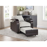 Hybrid Beige Chair with Pull-out Bed and Click Motion Back by Homelegance at Eve Furniture