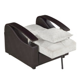 Hybrid Beige Chair with Pull-out Bed and Click Motion Back by Homelegance at Eve Furniture