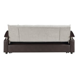 Hybrid Beige Sofa with Pull-out Bed and Click Motion Back by Homelegance at Eve Furniture