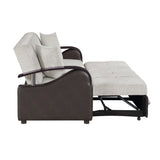 Hybrid Beige 2pc Set: Sofa, Love by Homelegance at Eve Furniture