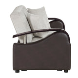 Hybrid Beige 2pc Set: Sofa, Love by Homelegance at Eve Furniture