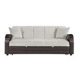 Hybrid Beige 2pc Set: Sofa, Love by Homelegance at Eve Furniture