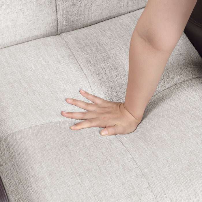 Hybrid Beige 2pc Set: Sofa, Love by Homelegance at Eve Furniture