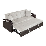 Hybrid Beige 2pc Set: Sofa, Love by Homelegance at Eve Furniture
