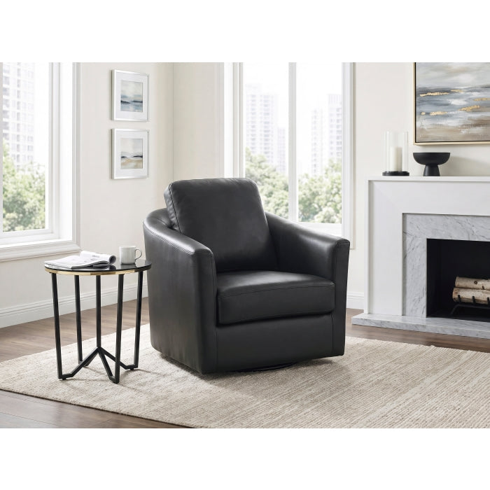 Vantage Black Swivel Chair by Homelegance at Eve Furniture