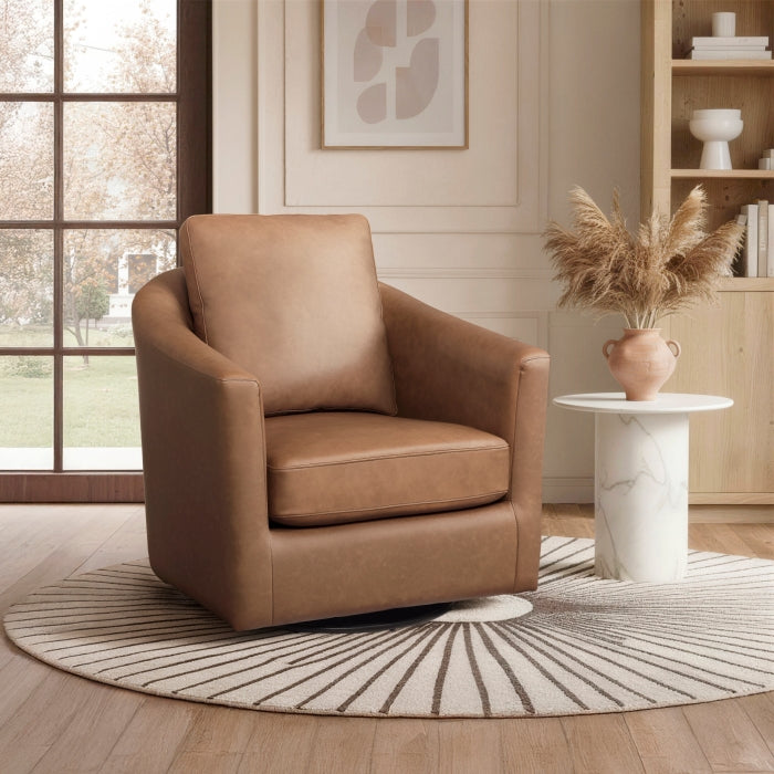 Vantage Dark Brown Swivel Chair by Homelegance at Eve Furniture