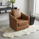 Vantage Dark Brown Swivel Chair by Homelegance at Eve Furniture