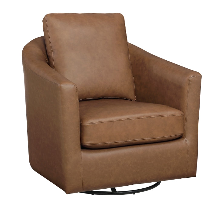 Vantage Dark Brown Swivel Chair by Homelegance at Eve Furniture