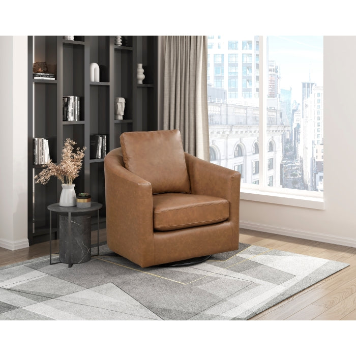 Vantage Dark Brown Swivel Chair by Homelegance at Eve Furniture