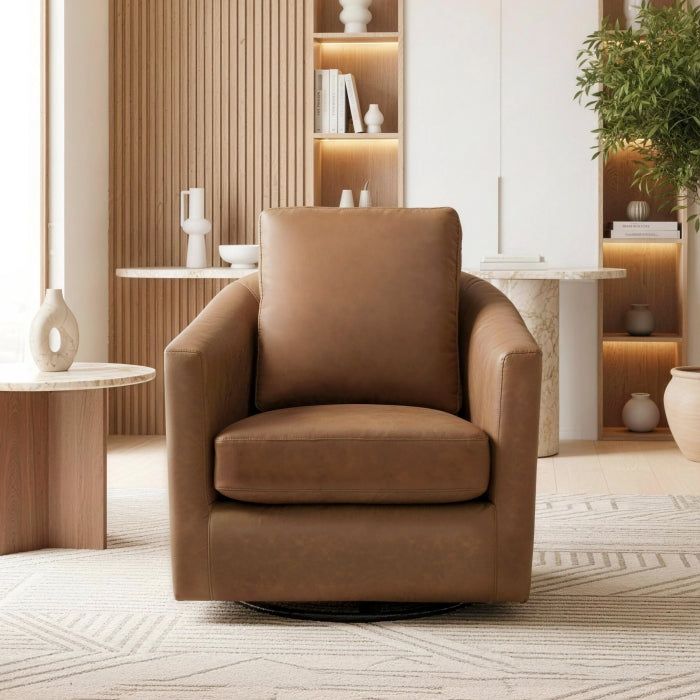 Vantage Dark Brown Swivel Chair by Homelegance at Eve Furniture