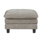 Dublin Dark Pewter Ottoman by Homelegance at Eve Furniture