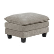 Dublin Dark Pewter Ottoman by Homelegance at Eve Furniture
