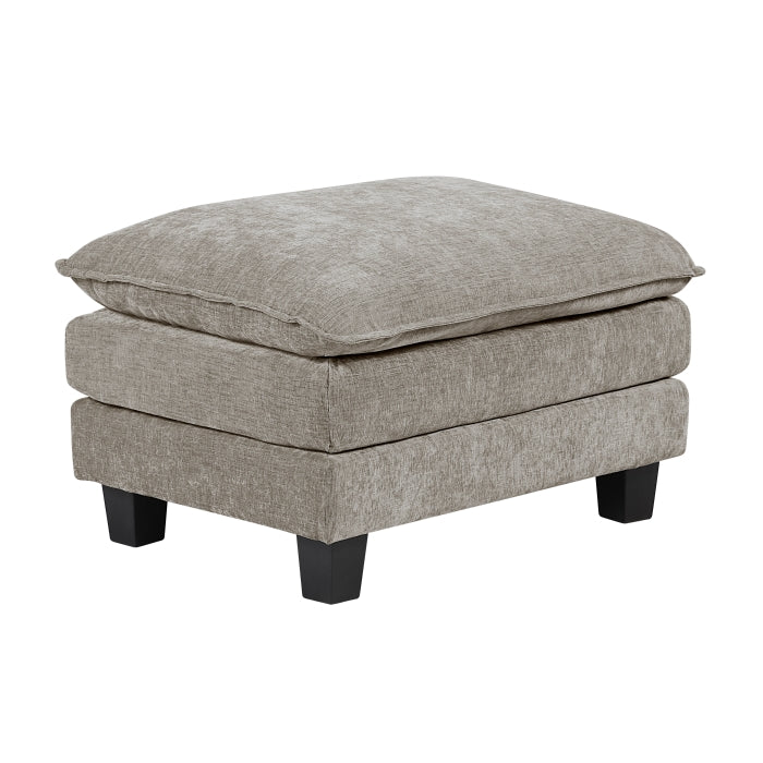 Dublin Dark Pewter Ottoman by Homelegance at Eve Furniture