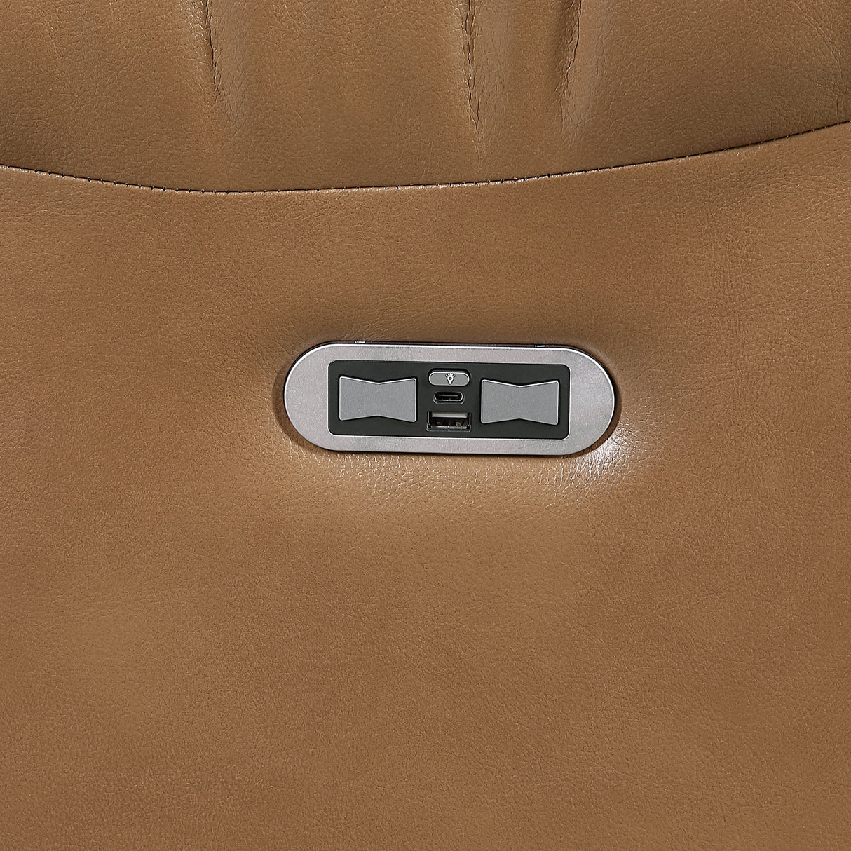 Huron Brown Power Reclining Chair with LED and Charging Ports by Homelegance at Eve Furniture