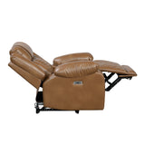 Huron Brown Power Reclining Chair with LED and Charging Ports by Homelegance at Eve Furniture