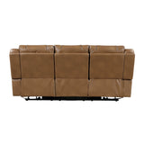 Huron Brown 2-Piece Power Reclining Living Room Set by Homelegance at Eve Furniture