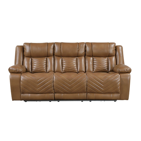 Huron Brown 2-Piece Power Reclining Living Room Set by Homelegance at Eve Furniture
