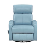 Sorrento Blue Swivel Glider Reclining Chair