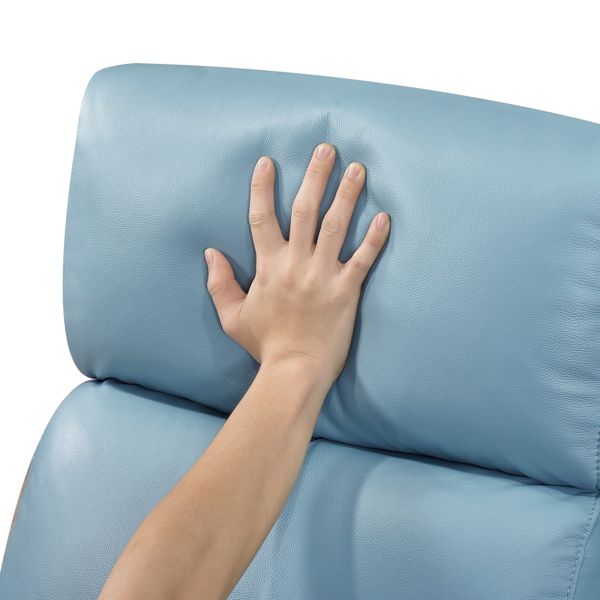 Sorrento Blue Swivel Glider Reclining Chair