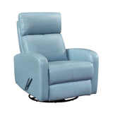 Sorrento Blue Swivel Glider Reclining Chair