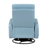 Sorrento Blue Swivel Glider Reclining Chair