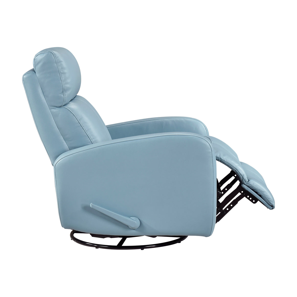 Sorrento Blue Swivel Glider Reclining Chair