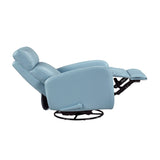 Sorrento Blue Swivel Glider Reclining Chair