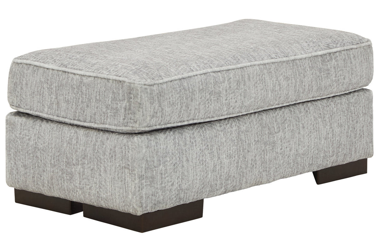 Mercado Pewter Ottoman